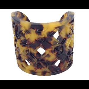 Authentic Tory Burch Logo Cuff Bracelet